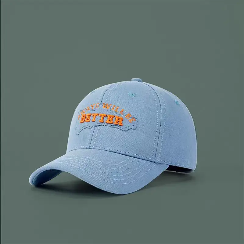 Maroon Letter Sunshade Cap with Embroidered Design - Image 3