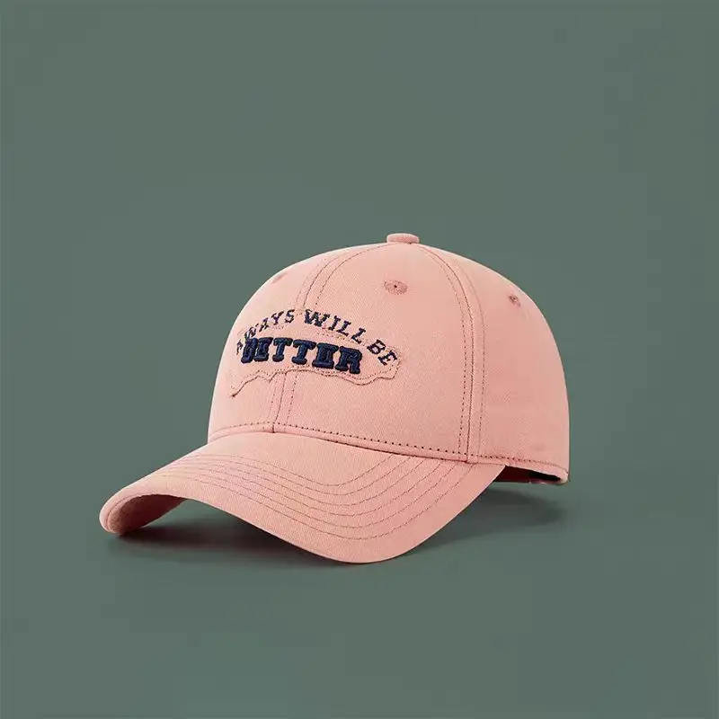 Maroon Letter Sunshade Cap with Embroidered Design - Image 5