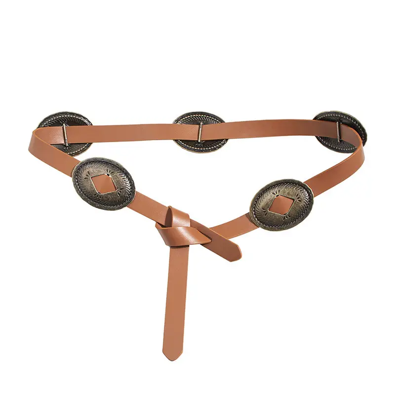 Western Style Women's Knotted Belt Black — feature 11