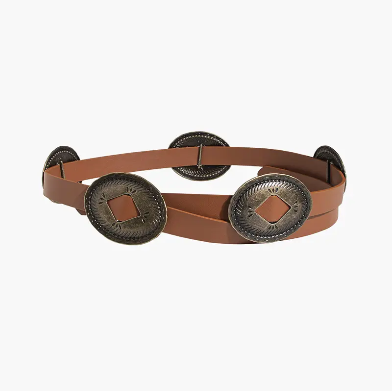 Western Style Women's Knotted Belt Black — feature 12