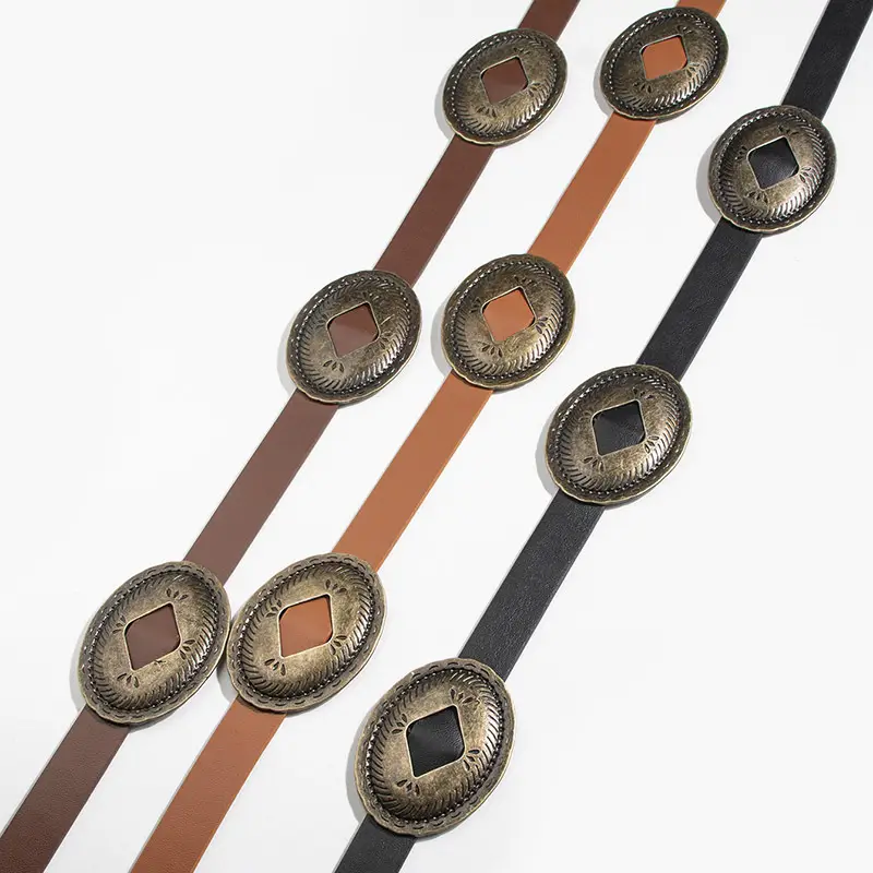 Western Style Women's Knotted Belt Black — feature 3