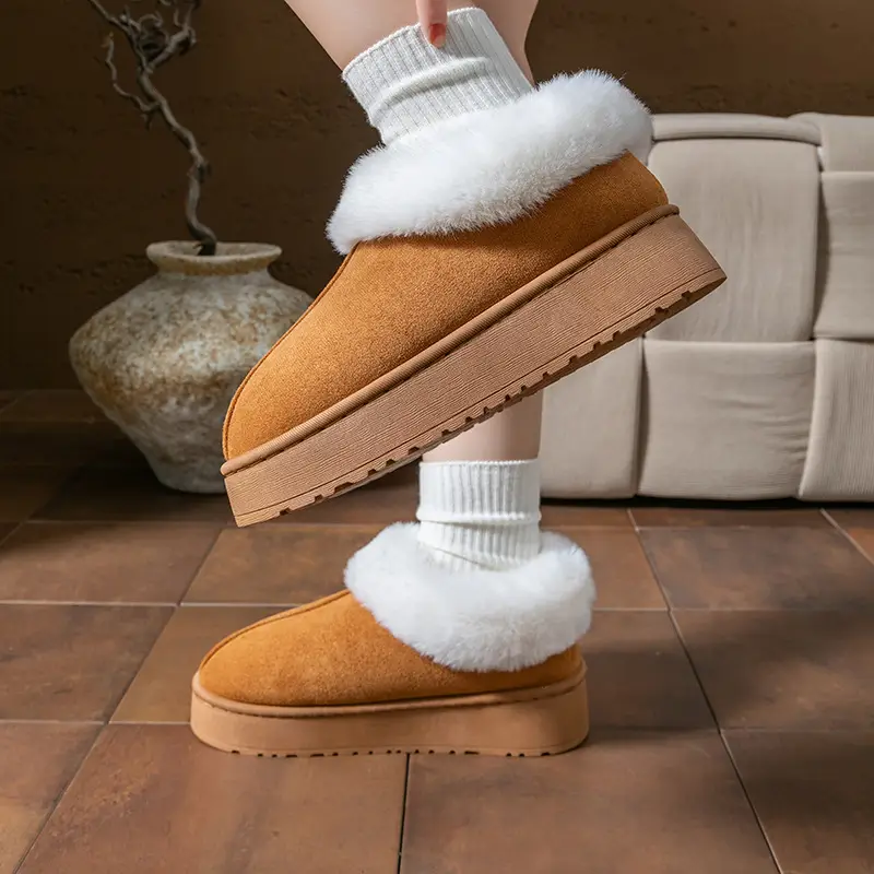 Warm Plush Maternity Winter Sippers for Women - Image 4