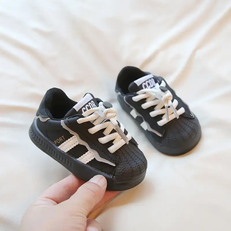 2025 White Baby Kids Winter Sneakers Soft Sole