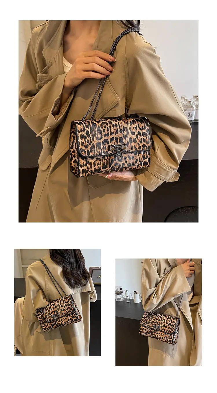 Leopard Print Crossbody Bag for Women New Casual Fashion — feature 11