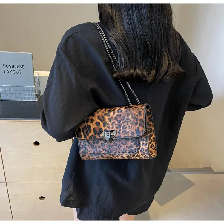 Leopard Print Crossbody Bag for Women New Casual Fashion — feature 15
