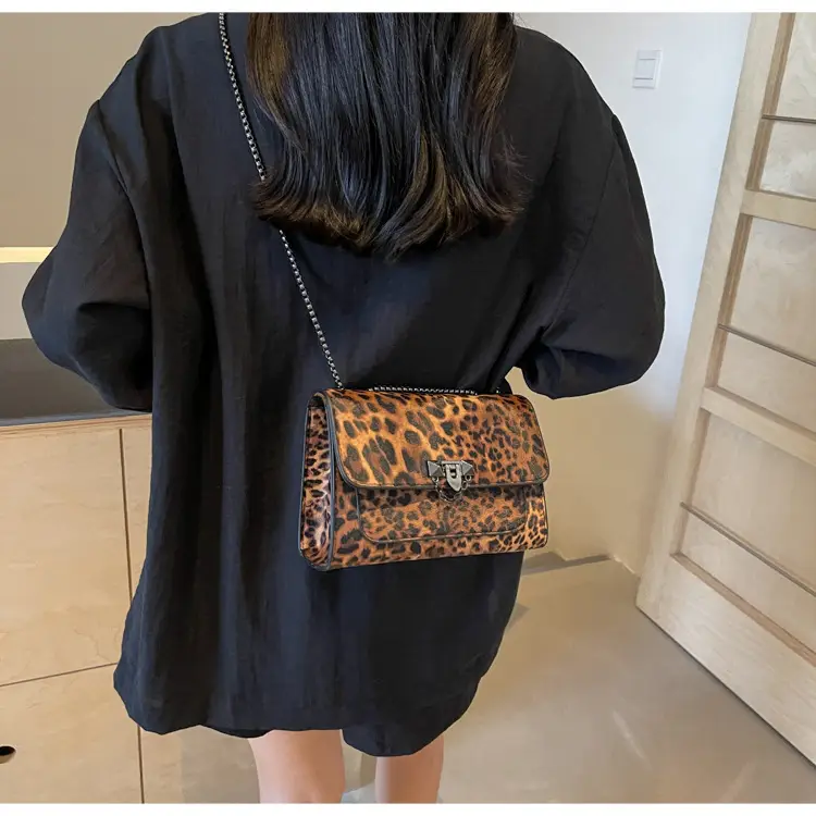 Leopard Print Crossbody Bag for Women New Casual Fashion — feature 17