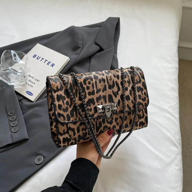 Leopard Print Crossbody Bag for Women New Casual Fashion - Image 2