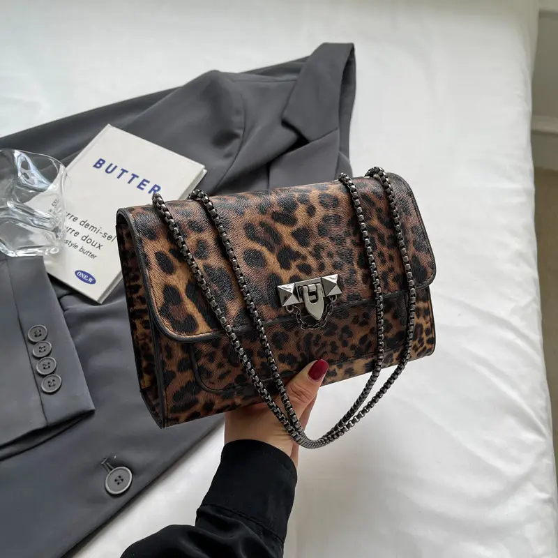 Leopard Print Crossbody Bag for Women New Casual Fashion - Image 3