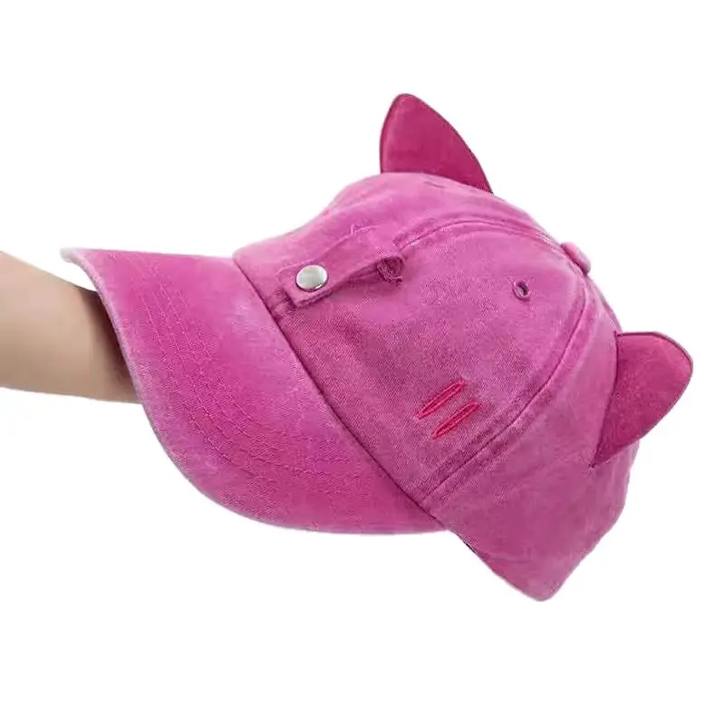Pink Cat Ears Aviator Hats for Women - Image 9