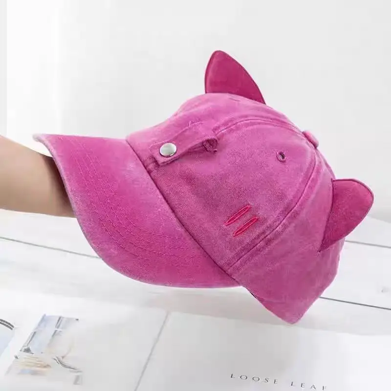 Pink Cat Ears Aviator Hats for Women — feature 4