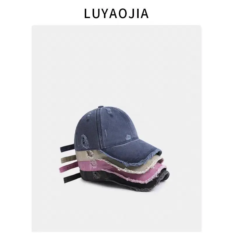 Vintage Distressed Baseball Cap Unisex Wide Bristle — feature 2