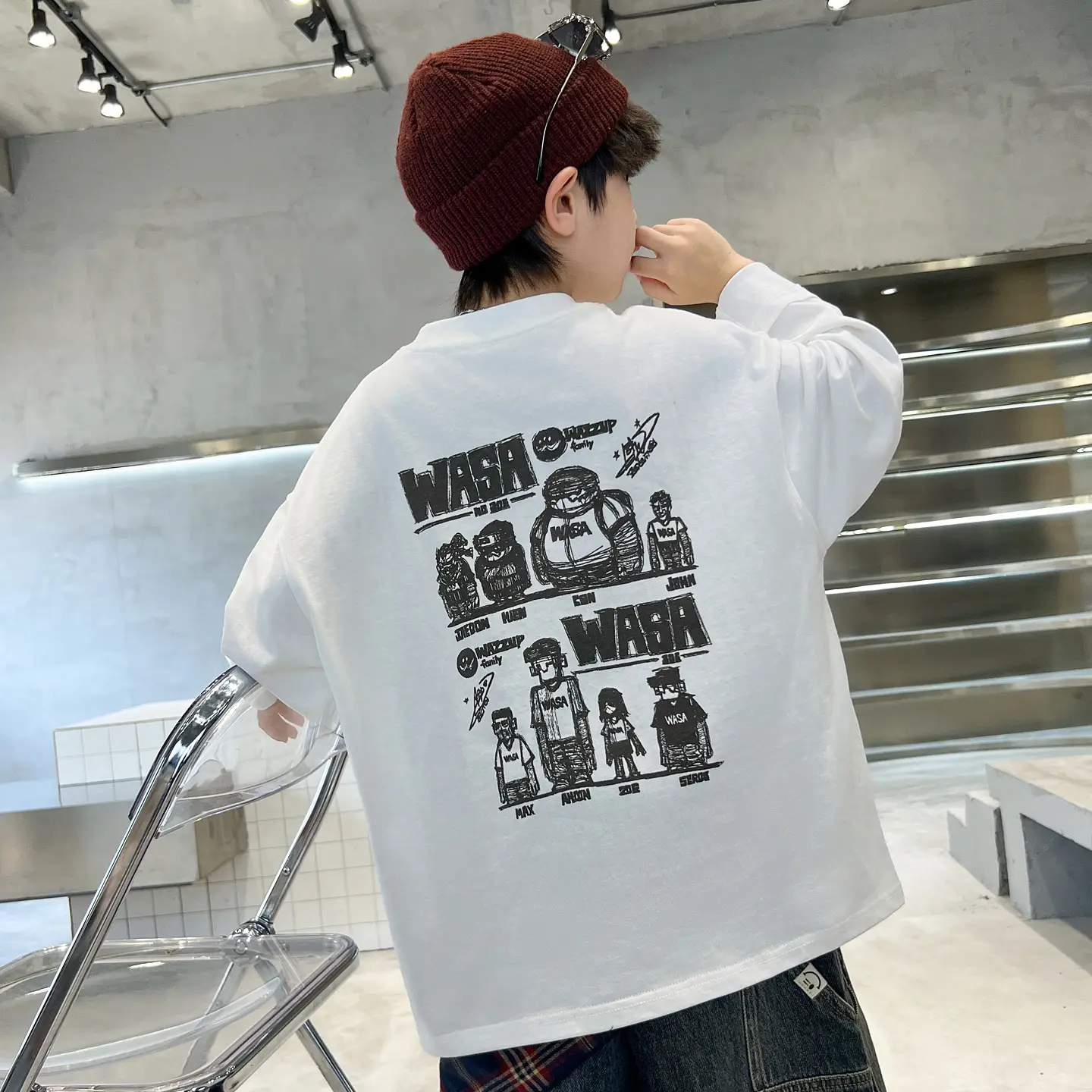 Boys Sweatshirt Black Long Sleeve Spring 2026 - Image 7