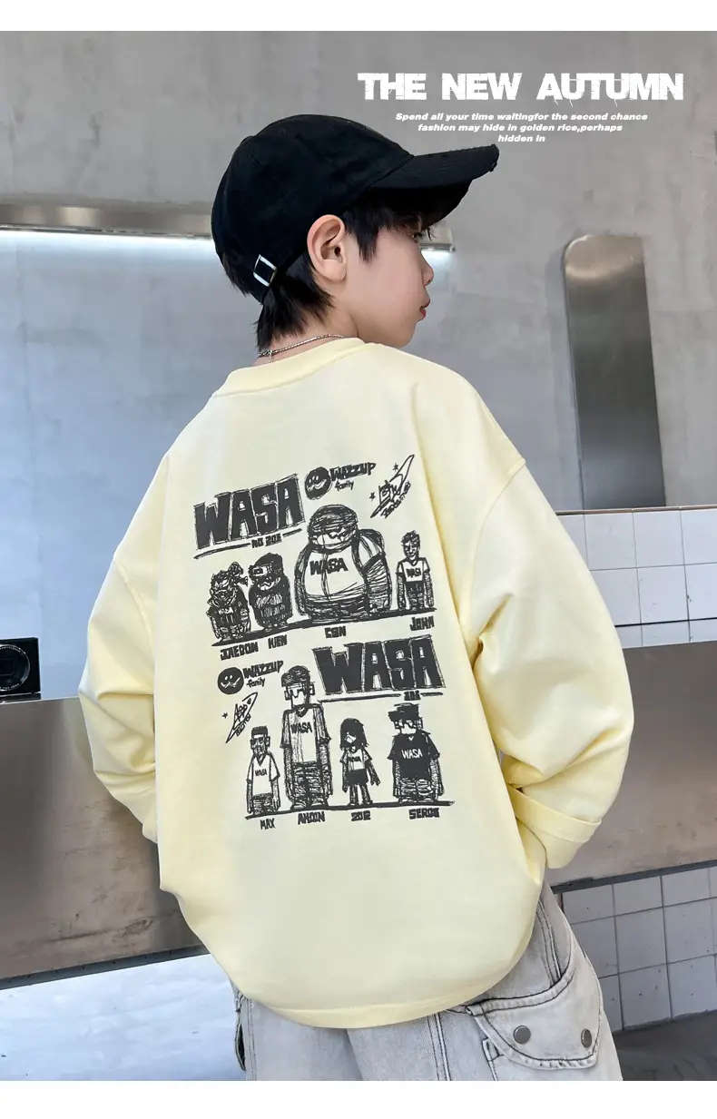 Boys Sweatshirt Black Long Sleeve Spring 2026 — feature 16