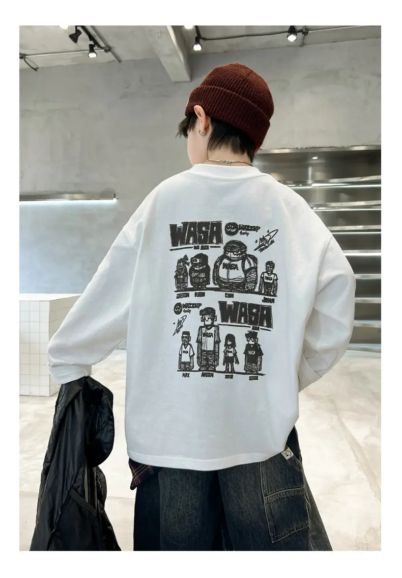 Boys Sweatshirt Black Long Sleeve Spring 2026 — feature 20
