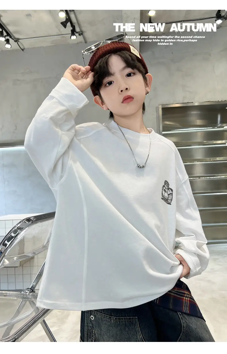 Boys Sweatshirt Black Long Sleeve Spring 2026 — feature 21