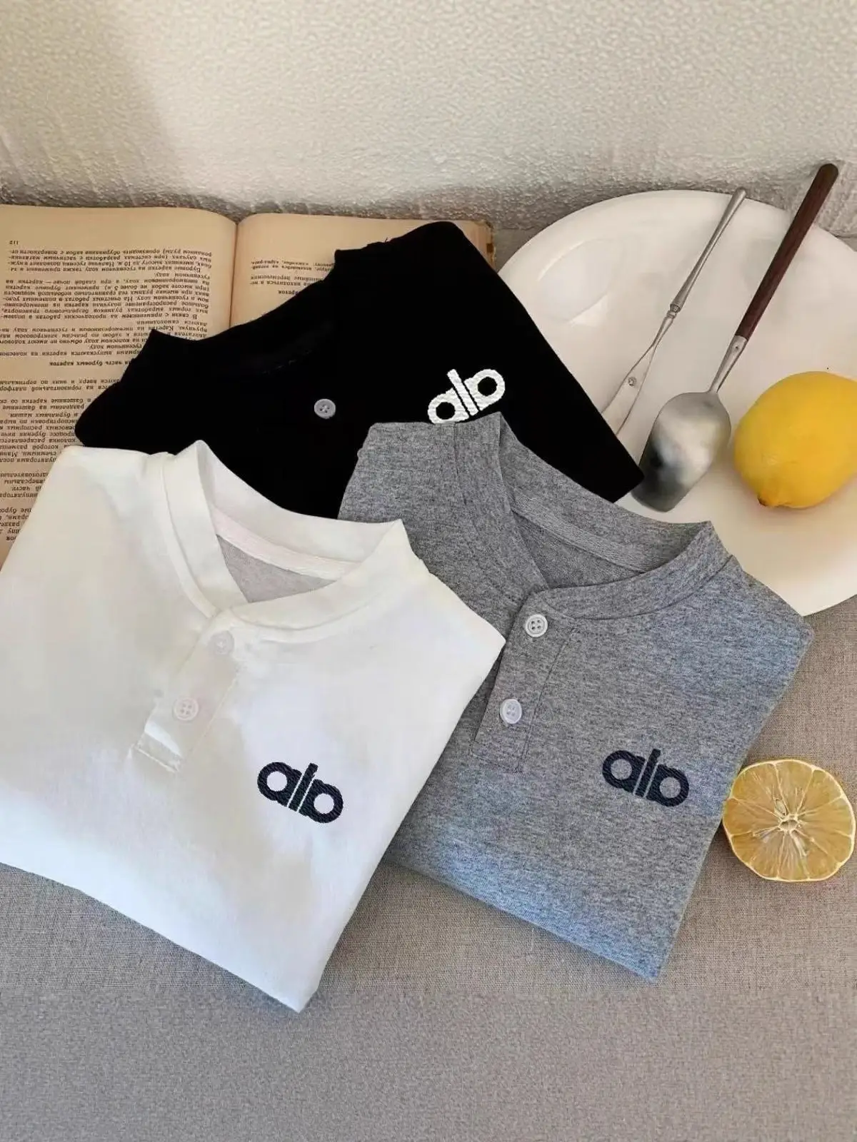 Alphabet Printed Grey Polo T-Shirt for Boys