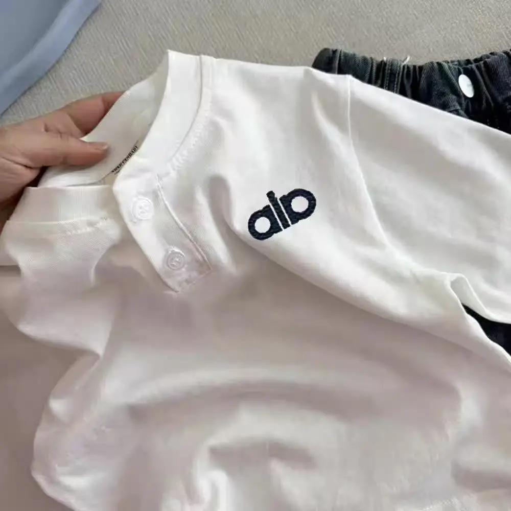 Alphabet Printed Grey Polo T-Shirt for Boys — feature 10