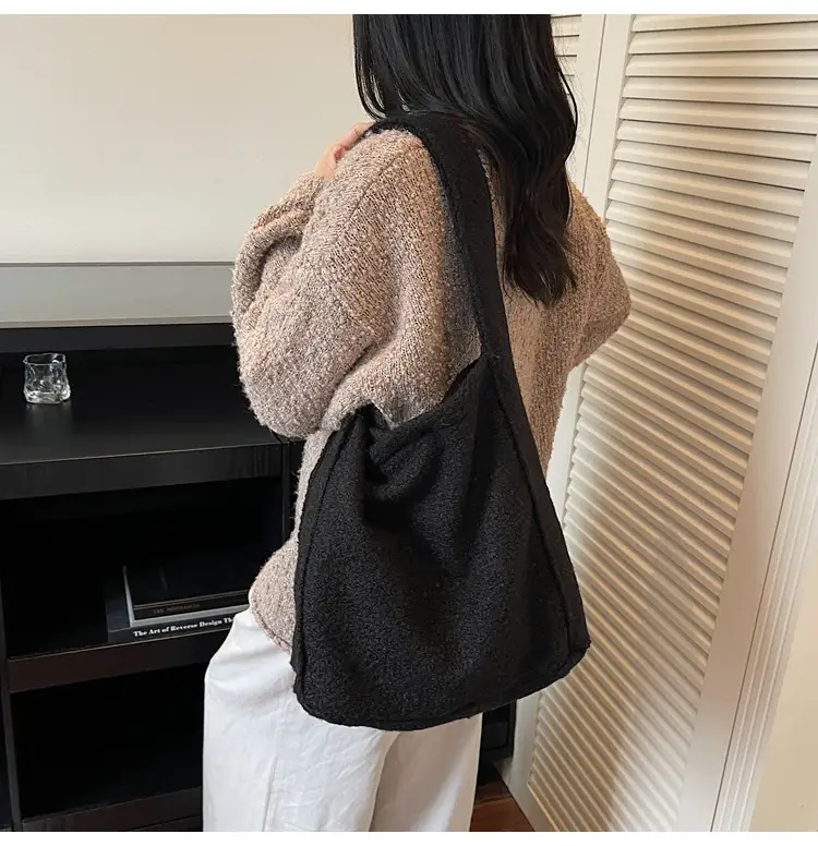 Brown Faux Leather Crossbody Bag Large Capacity Women — feature 8