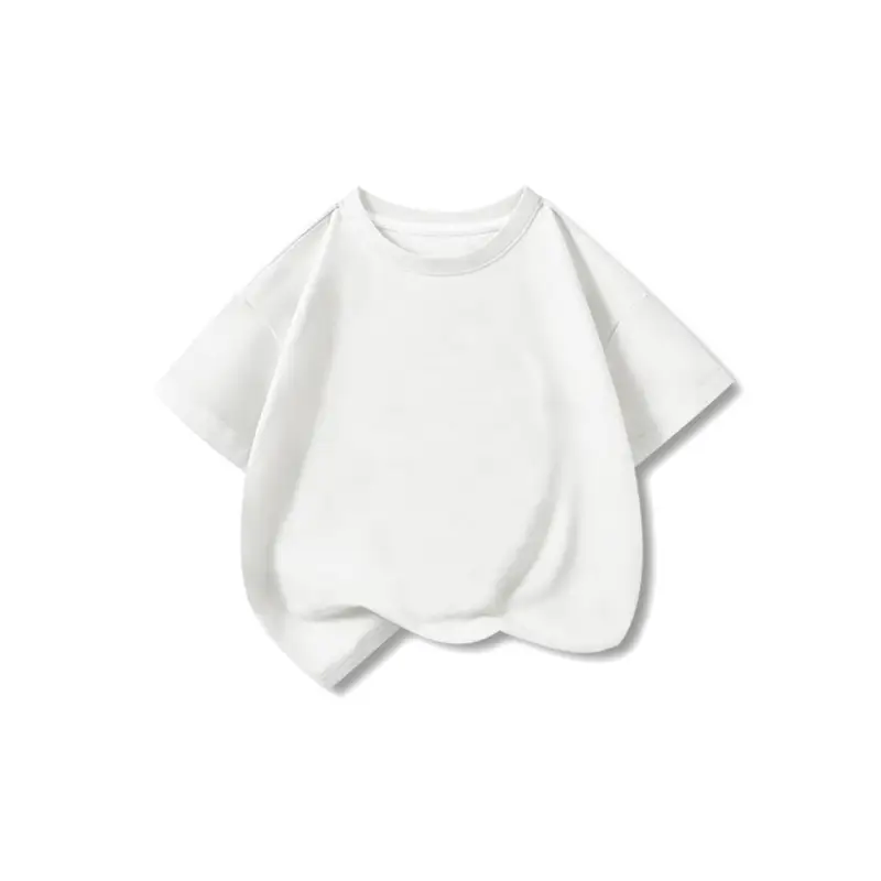 100% Cotton Long Sleeve Spring T-Shirt White Boys Girls — feature 13