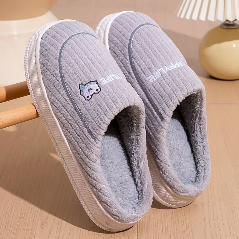 Winter Warm Cotton Slippers for Men Women - Image 5