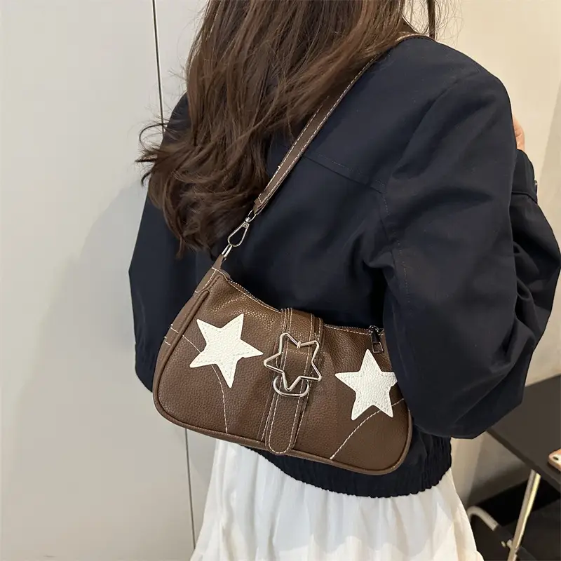 Korean Retro Star Crossbody Bag 2025 Autumn - Image 7