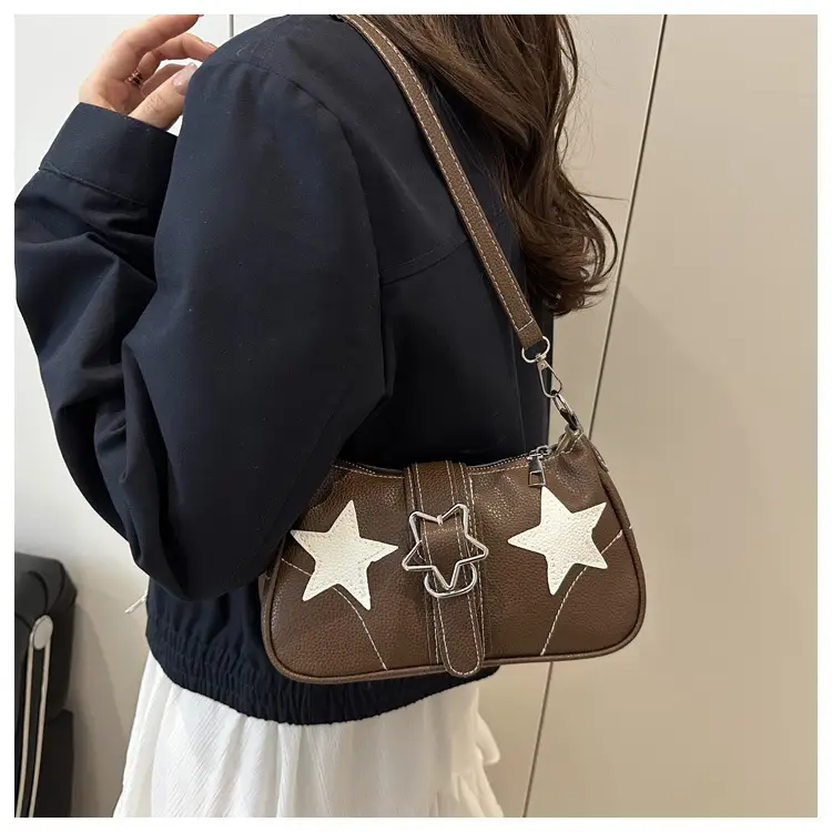 Korean Retro Star Crossbody Bag 2025 Autumn — feature 16