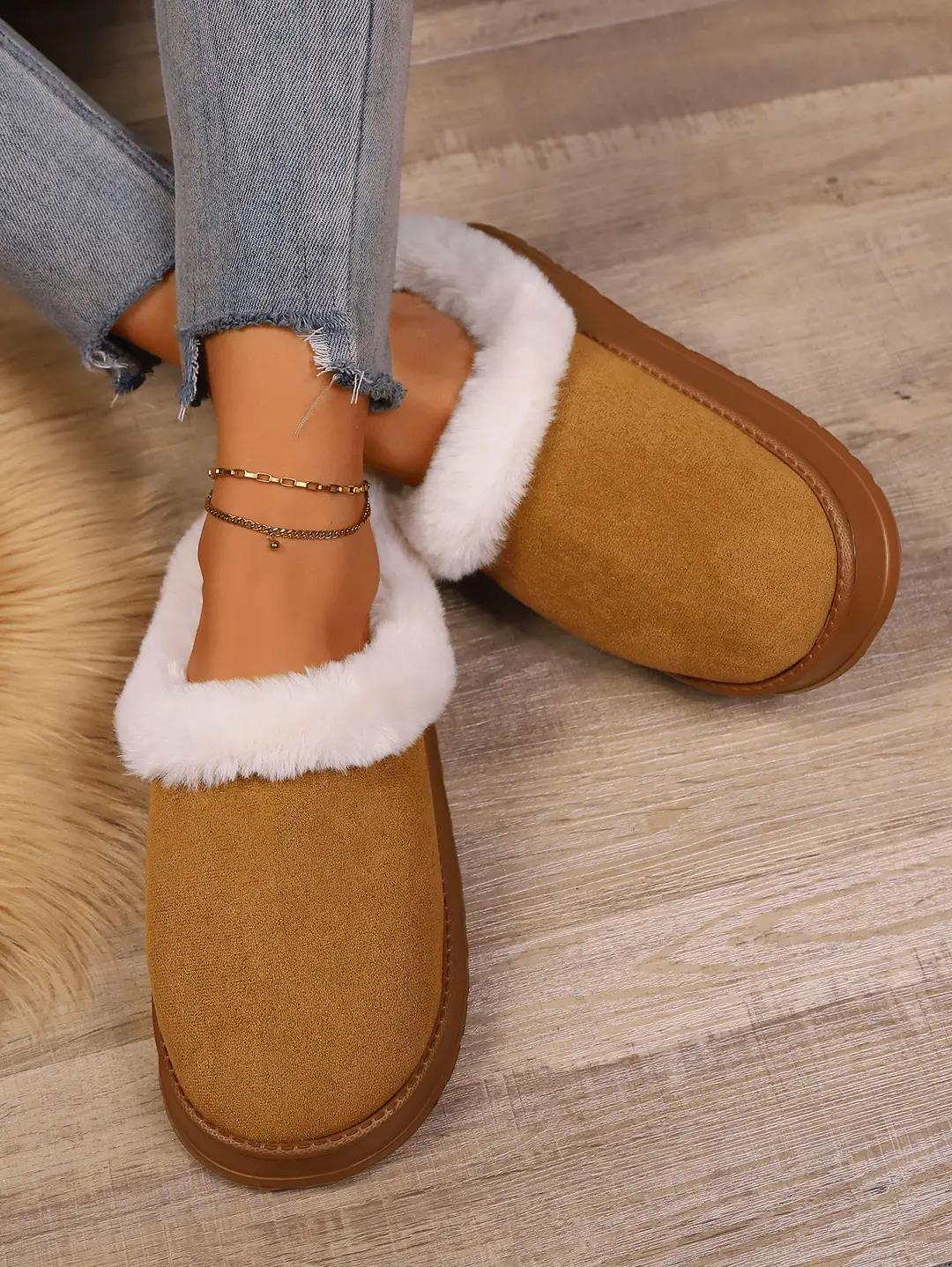 Cotton Slippers for Men in Autumn and Winter Thick-Soled Non-Slip Couples Indoor Home Household Soft-Soled Warm Slippers for Women in Winter — feature 6