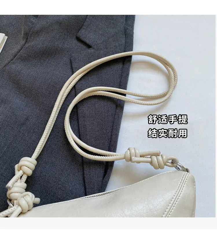 Women's Beige Shoulder Crossbody Bag Large Capacity — feature 6