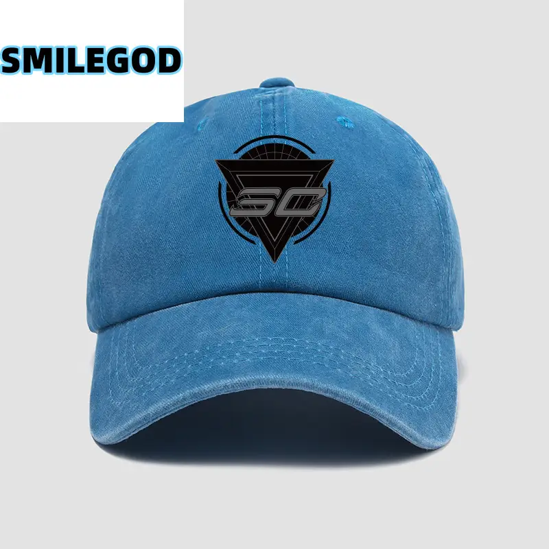 Blue SMILEGOD Logo Baseball Cap for Men Women Youth