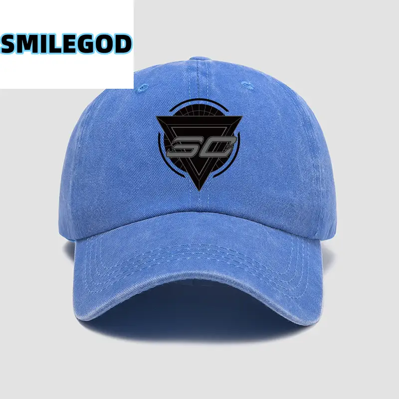 Blue SMILEGOD Logo Baseball Cap for Men Women Youth
