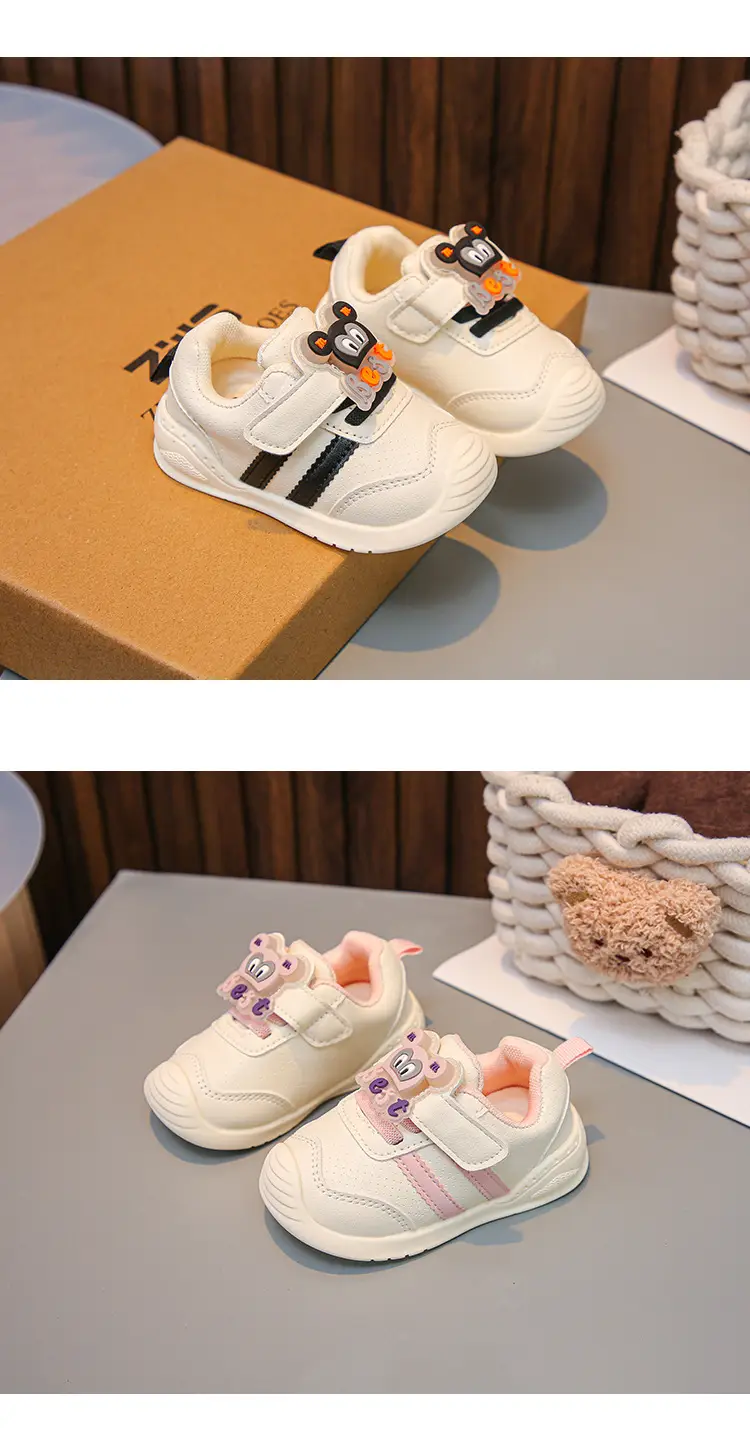 Baby Toddler Shoes White Pink Soft Sole Non-Slip 2025 — feature 14