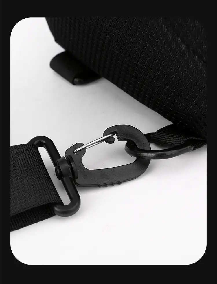 Men's Black USB Charging Crossbody Phone Bag — feature 26