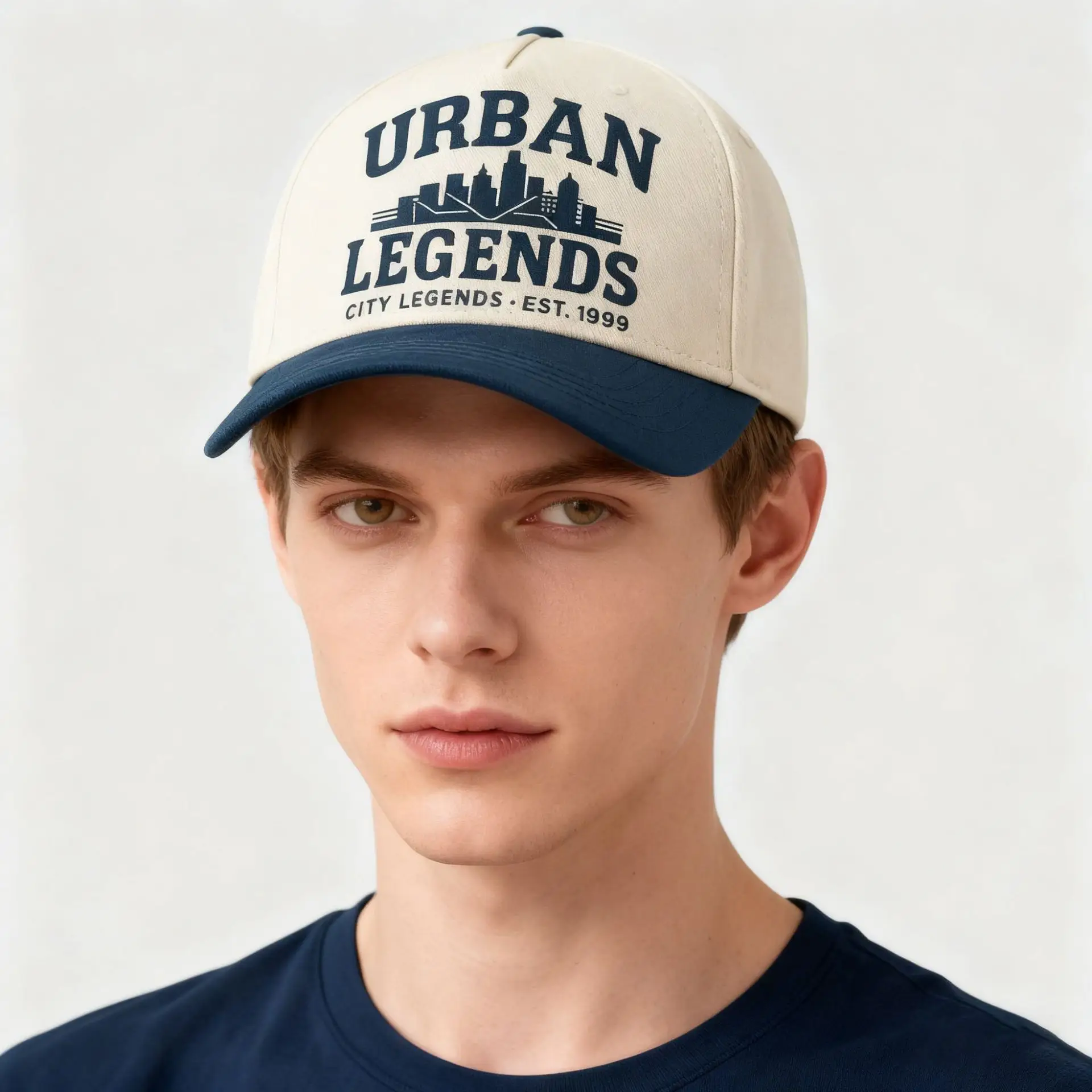 Urban Legends 2025 Embroidered Beige Blue Cap