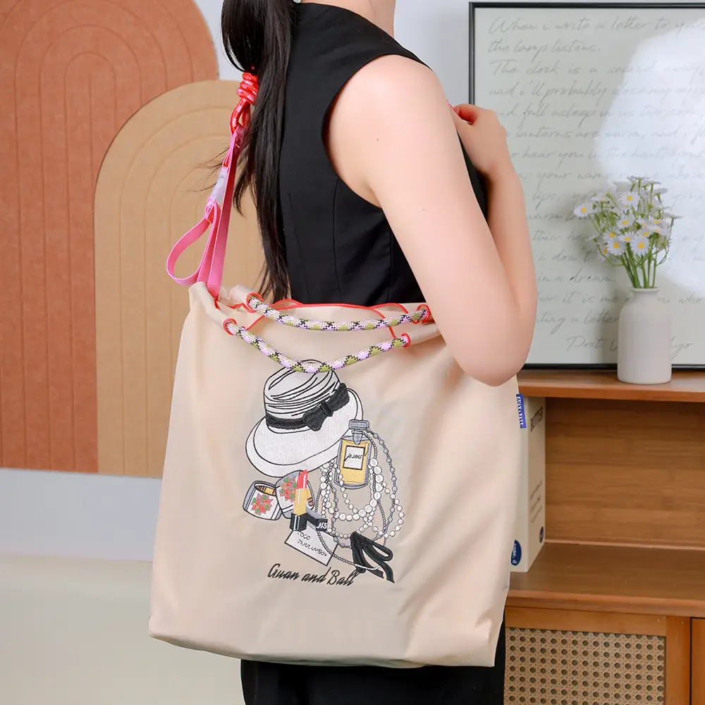 Cartoon Embroidered Eco-Friendly Shoulder Bags 4 Pcs — feature 12