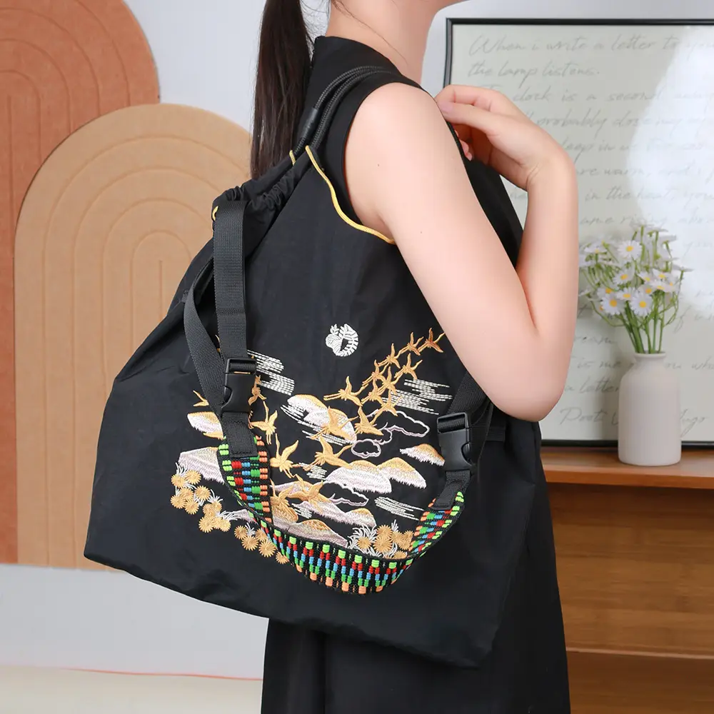 Cartoon Embroidered Eco-Friendly Shoulder Bags 4 Pcs — feature 2