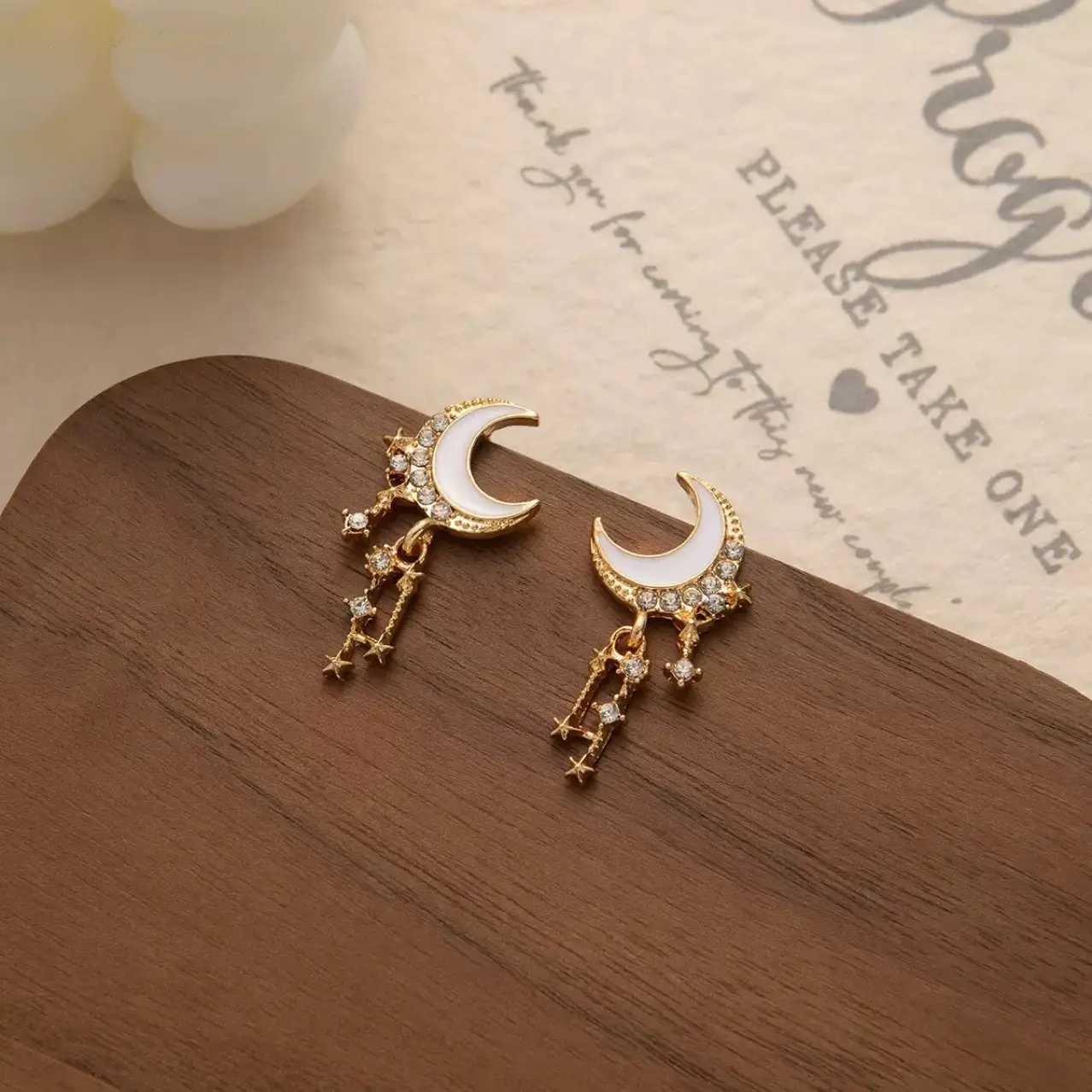 Korean Moon & Star Earrings for Women Wholesale - Image 3