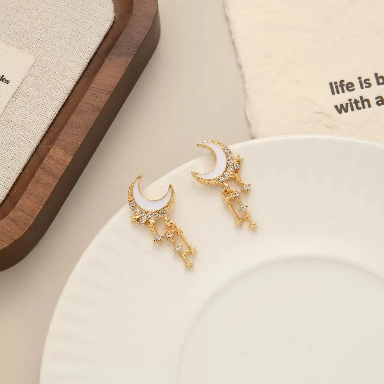 Korean Moon & Star Earrings for Women Wholesale — feature 5