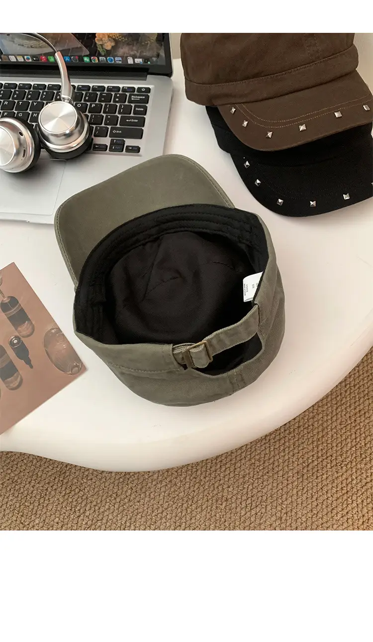 Studded Flat Cap Women Spring Autumn Vintage Beret — feature 14