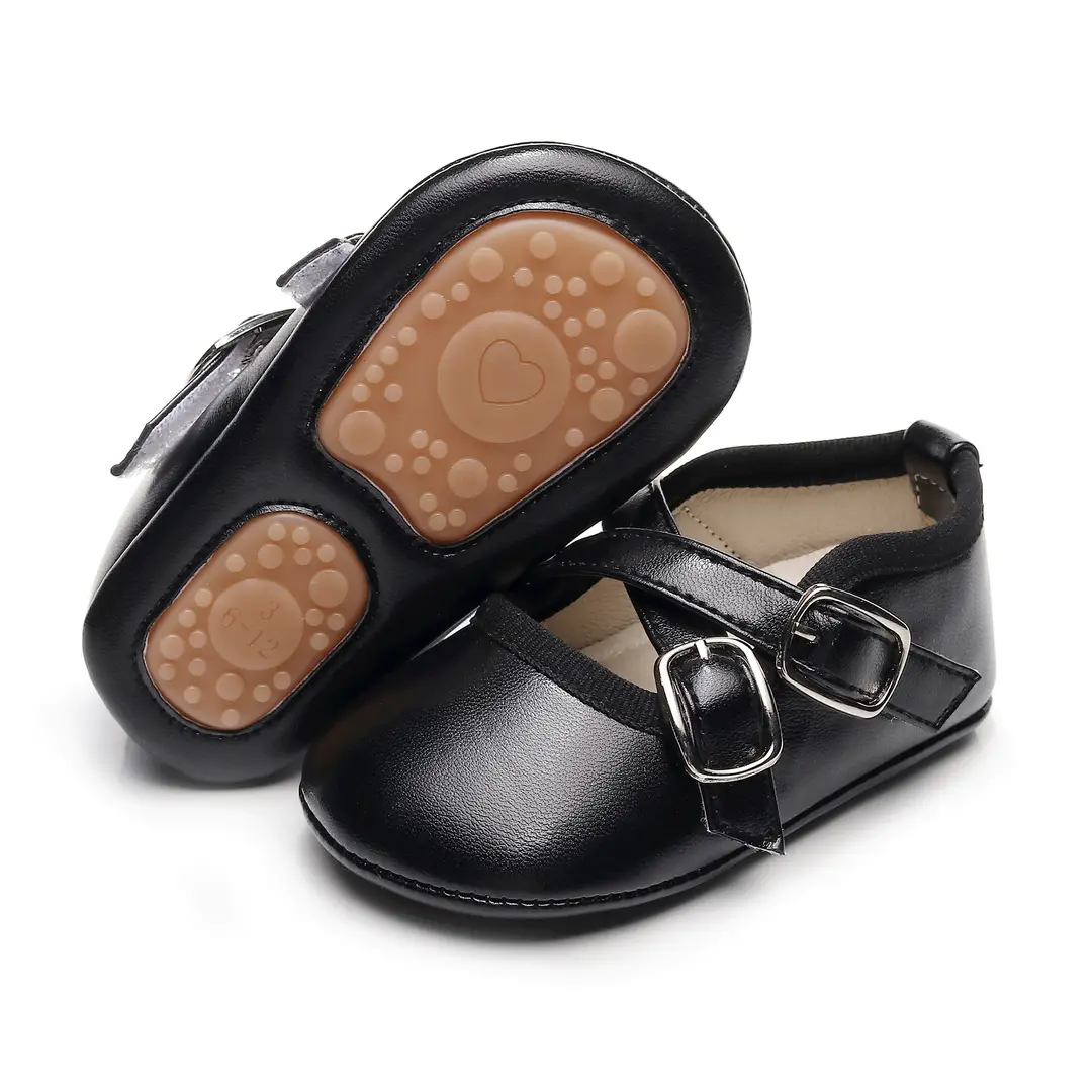 Commercial Leather Shoes, Korean Style Children's Shoes, Baby Walking Shoes, Spring Girls' Princess Shoes, Simple Style Toddler Shoes - Image 3