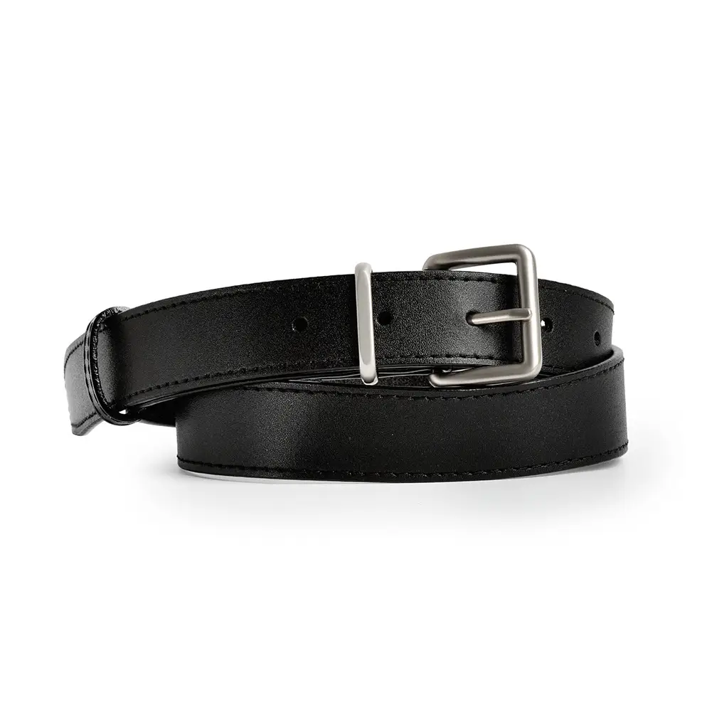 Black Cross-Border Genuine Leather Belt for Women