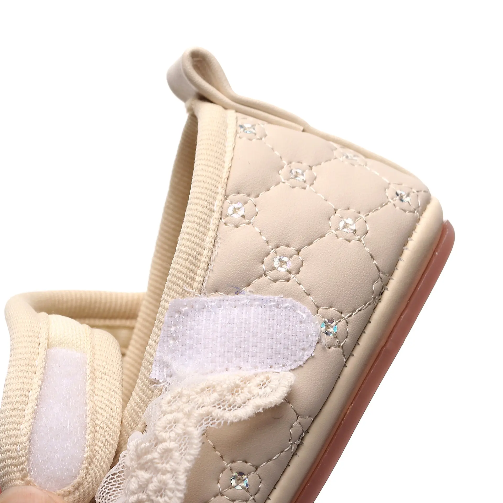 Pink Lace Toddler Shoes 0-1Yr Soft Soled — feature 11