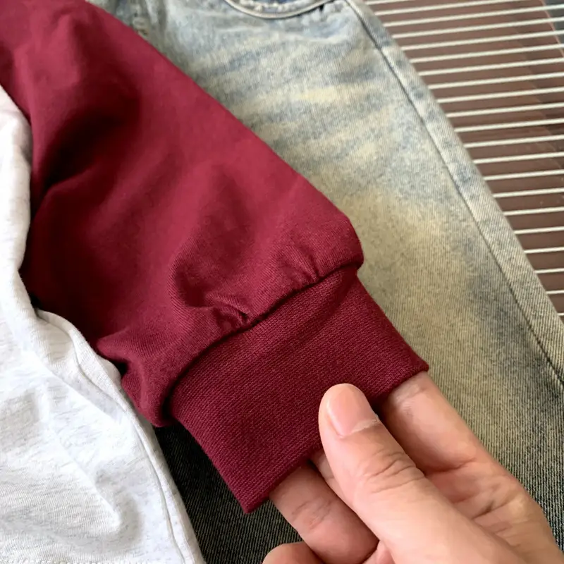 Girls Long Sleeve T-Shirt Maroon White 2025 — feature 6