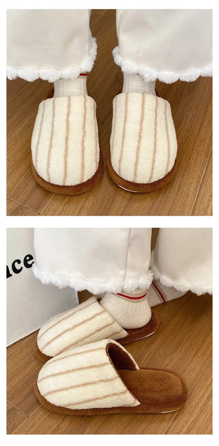 Women Cotton Striped Winter Slippers 2025 — feature 11