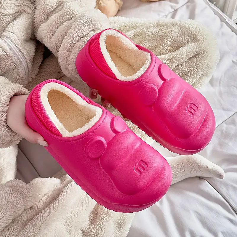 Winter Warm Cartoon Slippers for Men Women Non Slip Waterproof - Image 5