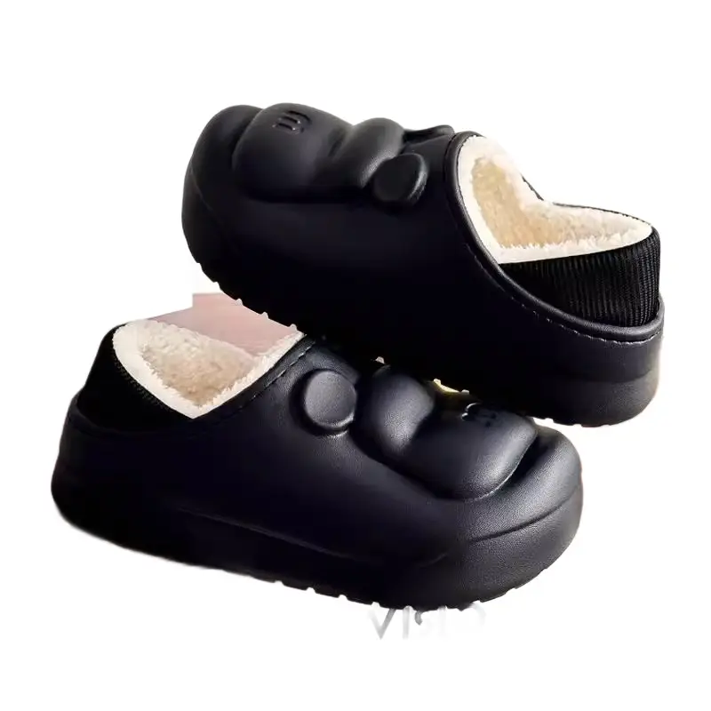 Winter Warm Cartoon Slippers for Men Women Non Slip Waterproof - Image 7