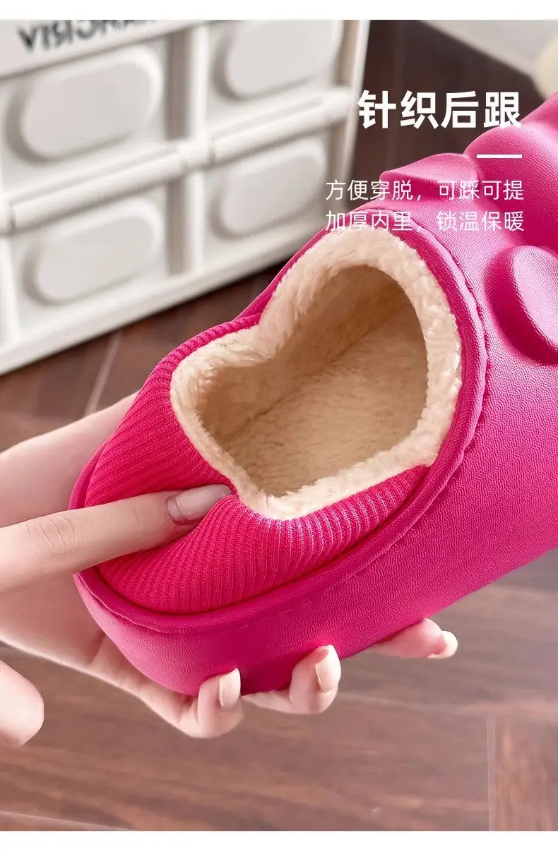 Winter Warm Cartoon Slippers for Men Women Non Slip Waterproof — feature 6