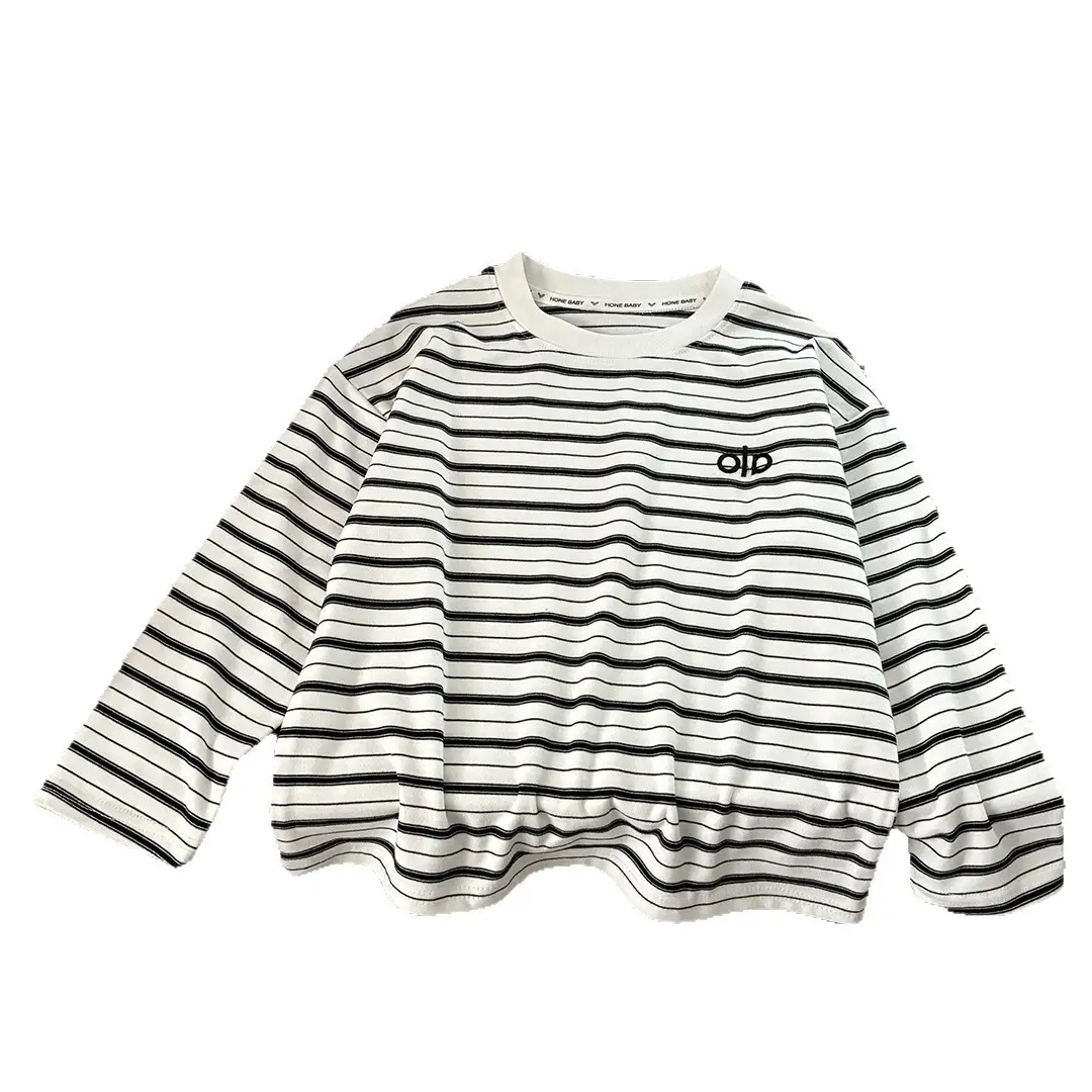 Spring & Autumn Boys Striped T-Shirts 2025 - Image 7