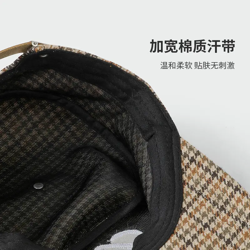 American Retro Leopard Print Baseball Cap with Embroidery - Image 6