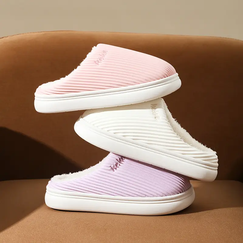 2025 Winter Thickeneded Plush Warm Home Indoor Slippers for the Elderly, Home Non-Slip Home Cotton Shoes, Thick Soles - Image 8