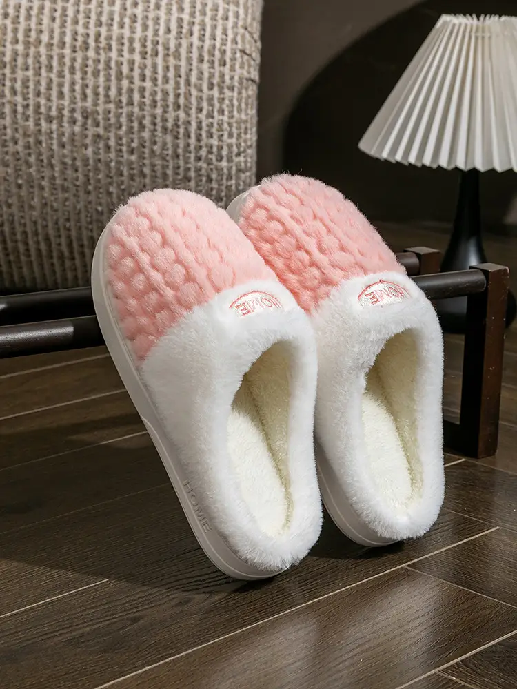2025 Winter Thickeneded Plush Warm Home Indoor Slippers for the Elderly, Home Non-Slip Home Cotton Shoes, Thick Soles - Image 6